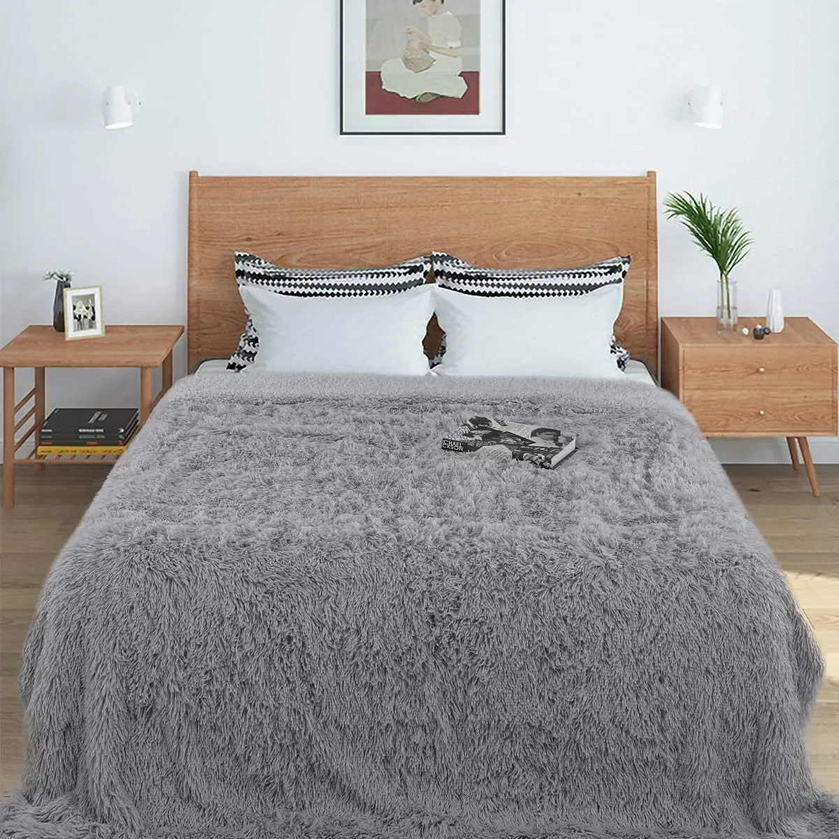 IXORA Fluffy Blanket Warm Winter Bedspread