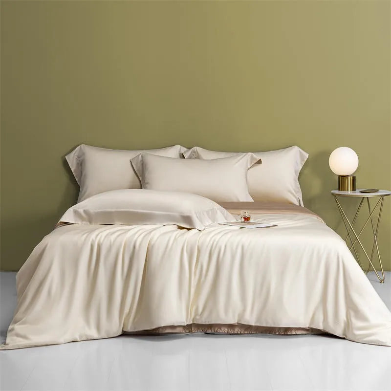 IXORA 600TC Eucalyptus Lyocell Reversible   Bedding Set